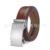 Shiny brown flat gray buckle-130cm