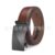 Shiny brown oblique black buckle-110cm