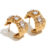 White zircon earring
