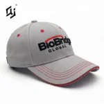 Qj Oem Wholesale Oxford Dobby 3d Embroidery Logo Baseball Caps Club Company Design Custom Blank Fitted Structured 6-panel Dot
