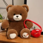 Plush Toys Apple Bear Children's Companion Doll Teddy Bear Gift And Boredom Toys