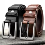 Wholesales Paul's Genuine Vintage Retro Fashion Business Casual Dress Belt For Men & Seniors Alloy Pin Buckle