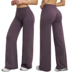 Ciying Factory Women Workout Straight Wide Leg Yoga Pants Custom Logo Brushed Soft Casual High Waisted Yoga Leggings