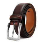 Wenzhou Men's Genuine Leather Cowhide Alloy Pin Buckle Casual Belt-wholesale Simple All-match