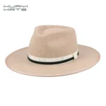 Huayi Hats Fashion Fedora Hats Women Wool Felt Sombrero Blank White Wide Brim Hats