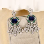 Hot Sale North America Middle East And Africa Hot Wedding Emerald Green Zirconia Jewelry Set Necklace Earrings