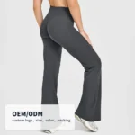 Ciying Factory Women Workout Straight Wide Leg Yoga Pants Custom Logo Brushed Soft Casual High Waisted Yoga Leggings