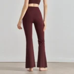Womens High Waist Flared Leggings Tummy Control Comfortable Fitness Outdoor Sweat Pants Women Butt Lifting Tights Yoga Trousers