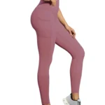 Cross-border Bestseller Pocketed High-waisted Tummy Control Shapewear Yoga Leggings European American Leopard Print Spring