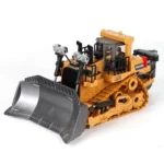 Hot 2.4g Wireless Remote Control Alloy Rc Excavator Car Toy Model Vehicle Bulldozer With Light & Sound Effects Metal Material