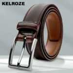Men's Alloy Pin Buckle Cow Hide Solid Pattern Casual Business Versatile Trendy Cross-border Foreign Trade Best-selling Belt