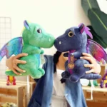 Manufacturer Stuffed Animal Dragon Plush Toy With Soft Wings And Claw Pp Cotton Filled Wholesale For Children