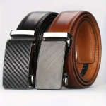 Wholesale Men's Cowhide Leather Automatic Alloy Buckle Fashion Casual Matte Finish Business Style 120cm Youth Belt