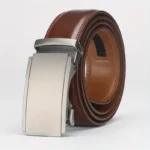 Wholesale Men's Cowhide Leather Automatic Alloy Buckle Fashion Casual Matte Finish Business Style 120cm Youth Belt