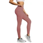 Cross-border Bestseller Pocketed High-waisted Tummy Control Shapewear Yoga Leggings European American Leopard Print Spring