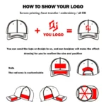 Qj Oem Wholesale Oxford Dobby 3d Embroidery Logo Baseball Caps Club Company Design Custom Blank Fitted Structured 6-panel Dot